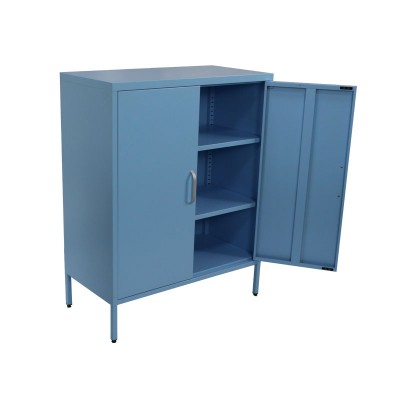 Half height steel cupboard home furniture specific use metal storage cabinet with standing legs