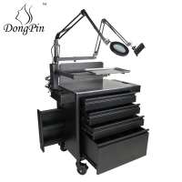 tool cabinet trolley drawer tool trolley easy moving with lamp holder