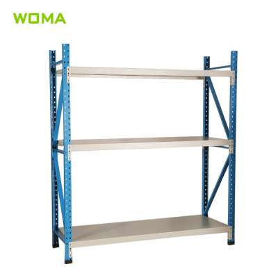 metal knocked down furniture 4 tier light duty steel goods shelf boltless iron rack shelves for general store