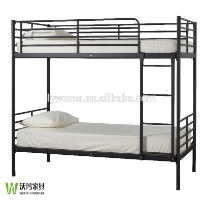 Knock down modern dormitory bed hotel metal bed frame