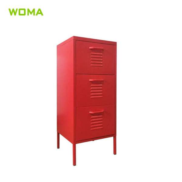 High Quality Home Furniture Type cheap steel metal storage cabinet with 3 layer