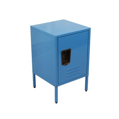 Hot sale sky blue color side door steel store cabinet for home , metal cabinet for home furniture