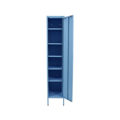 Home furniture single door adjustable shelves steel storage locker