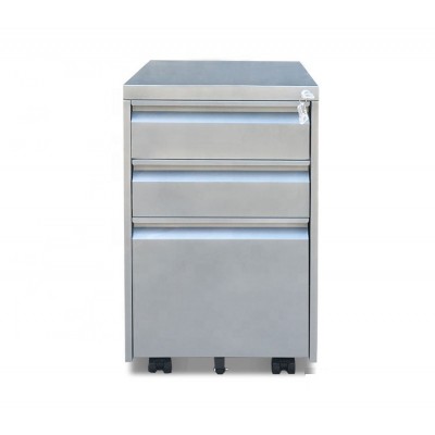 under Office Workstation Commercial Furniture Steel File Cabinet/Mobile Pedestal 3 Drawers